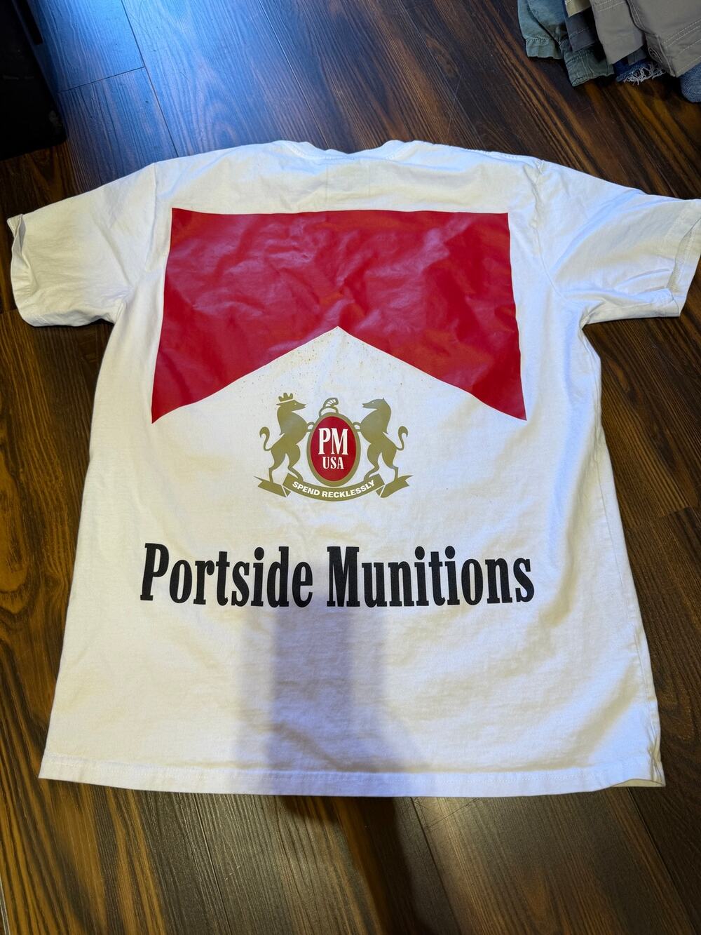 Portside Munitions Short Sleeve Crewneck Graphic Tee - Bad Habits Size L